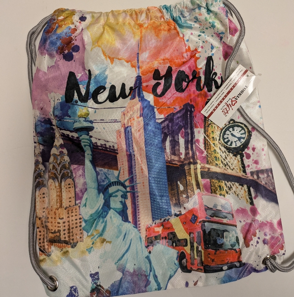 NYC satchel holder carrier strap Pouch Bag New York Print Adjustable